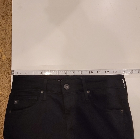 Ag ADRIANO GOLDSCHMIED THE FARRAH HIGH RISE SKINNY ANKLE JEANS IN BLACK, SZ 26 - Picture 12 of 15